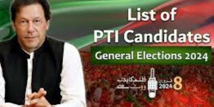 List Of PTI Candidates For General Elections 2024