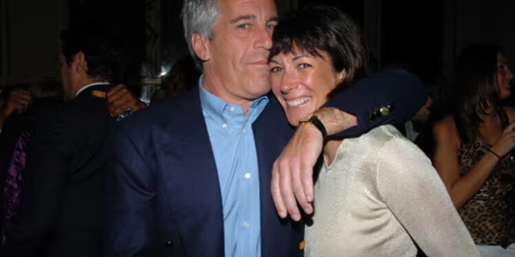 Jeffrey Epstein and Ghislaine Maxwell in New York City in March 2005. Photograph: Patrick McMullan/Getty Images