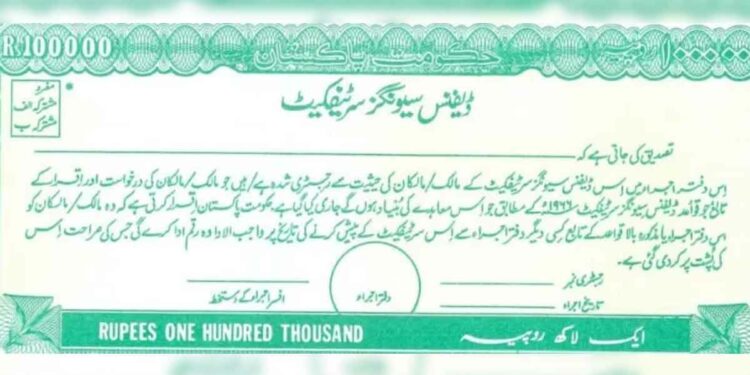 Qaumi Bachat Bank Defence Savings Certificates profit rate from April 2024