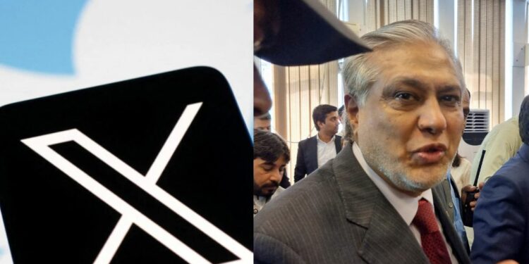 Twitter X Ban Ishaq Dar