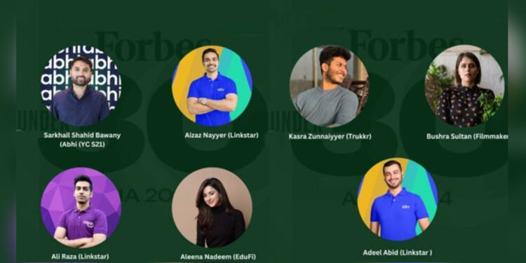 Who are seven Pakistanis featured on Forbes 30 Under 30 2024 list?