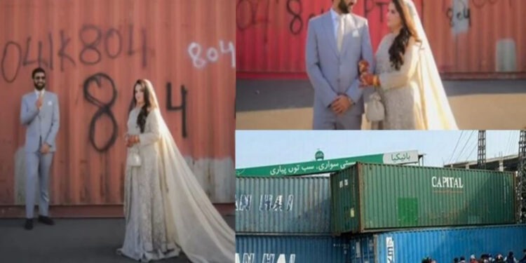 Pakistani couple’s lockdown photoshoot in fortified Islamabad takes the internet by storm